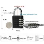 Weatherproof 4-Digit Resettable Combination Lock