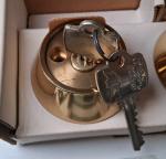 Medeco Maxum Brass Double Cylinder Deadbolt with Keys