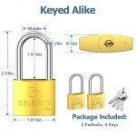 Weatherproof Heavy Duty Padlock - 2 Pack
