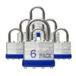 Unpickable Outdoor Padlocks - Keyed 6-Pack