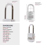 ABUS All Weather Chrome Combination Padlock
