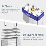 Puroma Heavy-Duty Padlocks 4-Pack with 8 Keys