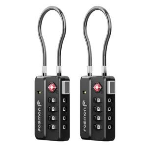 Fosmon TSA Luggage Locks, 4 Digit Combination 2 Pack