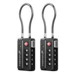Fosmon TSA Luggage Locks, 4 Digit Combination 2 Pack