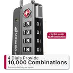 Fosmon TSA Luggage Locks, 4 Digit Combination 2 Pack