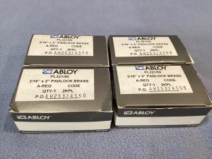 ABLOY Padlocks, Set of 4, Keyed Alike
