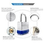 Unpickable Outdoor Padlocks - Keyed 6-Pack