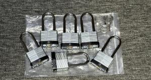 6 Pack High Security Keyed Alike Padlocks