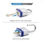 Unpickable Outdoor Padlocks - Keyed 6-Pack