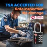 Forge Dual-Opening TSA Approved Travel Locks (4 Pack)