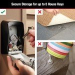 Outdoor Wall Mount Key Lock Box – 5-Key Capacity