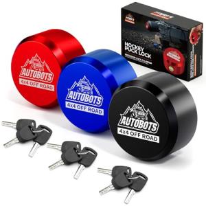 Heavy Duty Hidden Shackle Puck Locks - 3 Pack