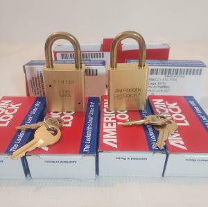 Set of 6 Keyed Alike American Padlocks
