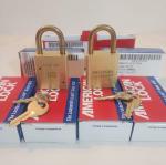 Set of 6 Keyed Alike American Padlocks