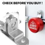 Heavy Duty Hidden Shackle Puck Locks - 3 Pack