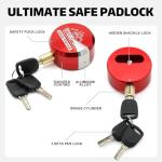 Heavy Duty Hidden Shackle Puck Locks - 3 Pack