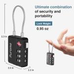 Puroma TSA Approved 4-Digit Combination Locks - 4 Pack