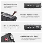 Puroma TSA Approved 4-Digit Combination Locks - 4 Pack