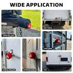 Heavy Duty Hidden Shackle Puck Locks - 3 Pack