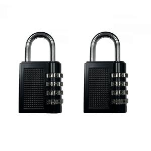 2-Pack Resettable 4-Digit Weatherproof Padlocks