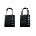 2-Pack Resettable 4-Digit Weatherproof Padlocks