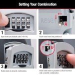 Outdoor Wall Mount Key Lock Box – 5-Key Capacity