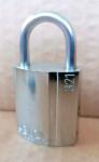 Abloy 321 Chrome Brass Padlock with Key
