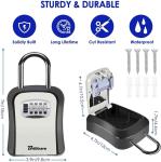 2 Pack Waterproof Key Lock Box with Combo