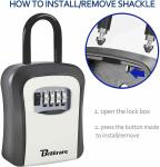 2 Pack Waterproof Key Lock Box with Combo