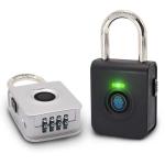 Rechargeable Smart Fingerprint and Combination Padlock