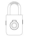 Rechargeable Smart Fingerprint and Combination Padlock