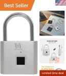Keyless Fingerprint Padlock for Outdoor Security