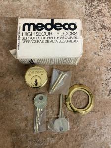 Medeco 51S Mortise Cylinder Lock with 2 Keys