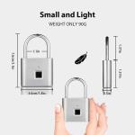 Keyless Fingerprint Padlock for Outdoor Security