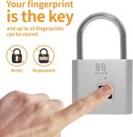 Keyless Fingerprint Padlock for Outdoor Security