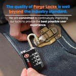 Forge Dual-Opening TSA Approved Travel Locks (4 Pack)