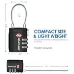 2 Pack TSA Luggage Locks with Custom Combinations