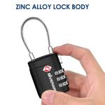 2 Pack TSA Luggage Locks with Custom Combinations