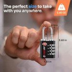 Forge Dual-Opening TSA Approved Travel Locks (4 Pack)