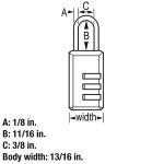 Master Lock Custom Combo Luggage Padlock Set
