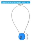 Small Blue Combination Lock - 3 Digit Padlock