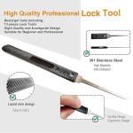 Upgraded Stainless Steel Unpickable Padlock Set