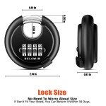 Heavy-Duty 4-Digit Disc Combination Lock Set