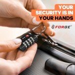 Forge Dual-Opening TSA Approved Travel Locks (4 Pack)