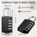 40 Pack 4-Digit Combination Padlocks for Luggage