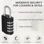 40 Pack 4-Digit Combination Padlocks for Luggage