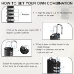 40 Pack 4-Digit Combination Padlocks for Luggage