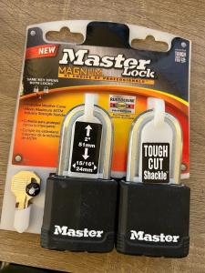 Master Lock Magnum Heavy Duty Outdoor Padlocks 2 Pack