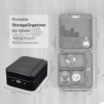 KAMIER Unpickable Watch Travel Case - 4 Slots