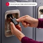 Customizable Black Combination Padlock for Security